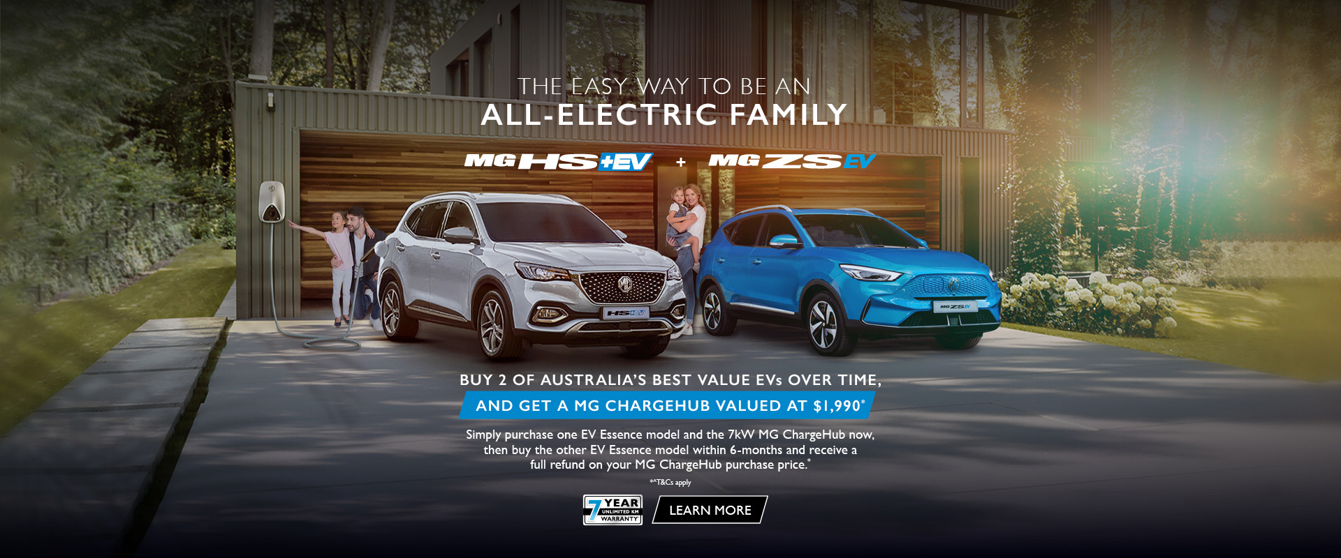 Become an all electric family with MG